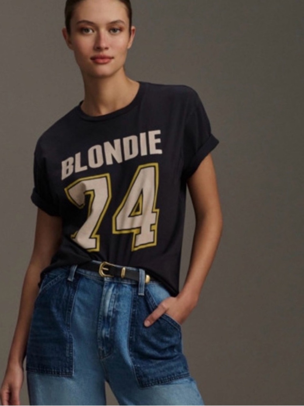 RETROBRAND Blondie 74 Graphic Tee - Black